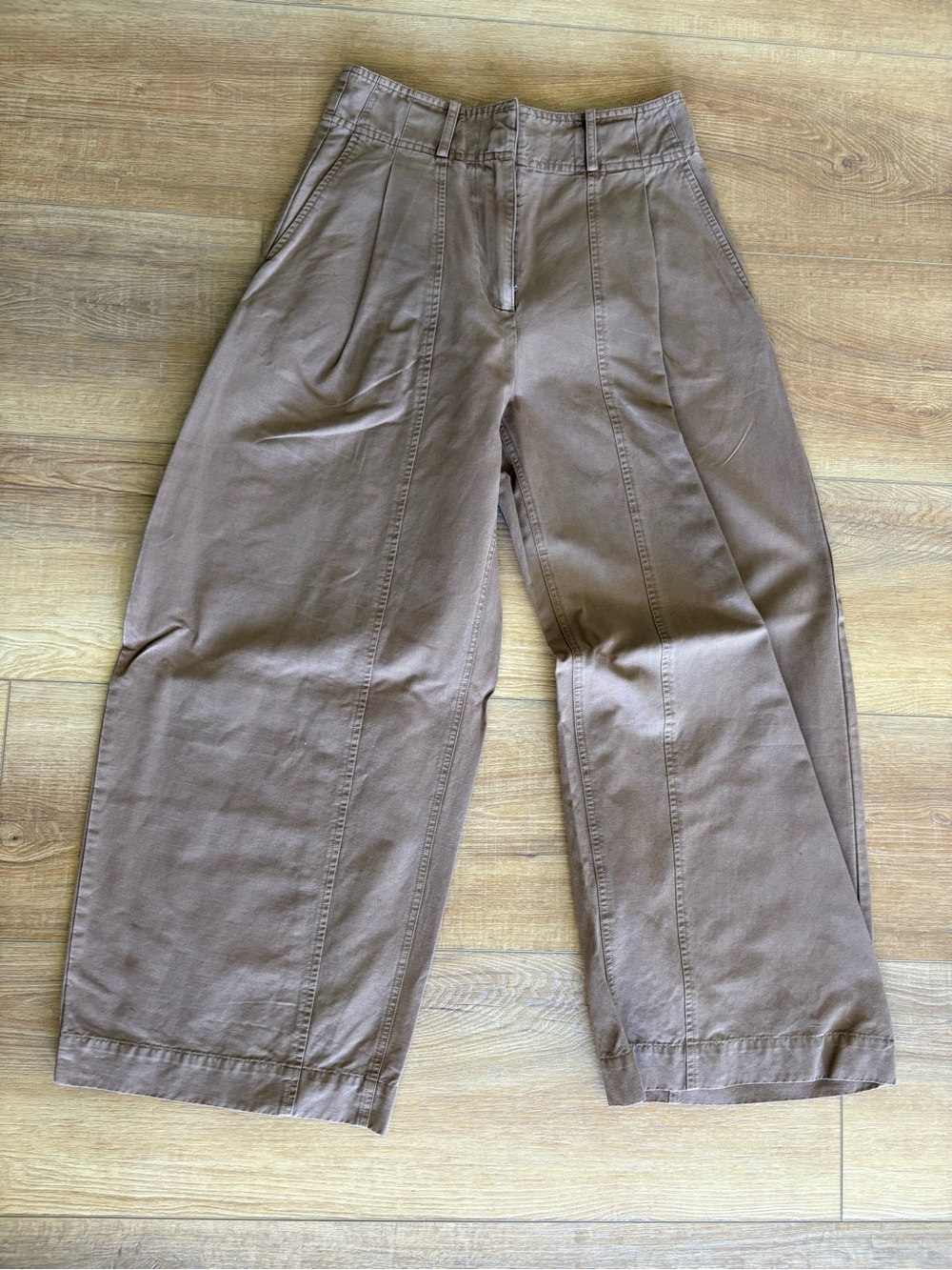 Apiece Apart Wide-Leg barrel Pants - Brown